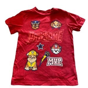 Kids Red Paw Patrol T-Shirt boys 5T